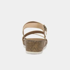 Lunar Cluster Womens Beige Wedge Sandal