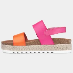 Lunar Deanna II Womens Pink Flatform Sandals