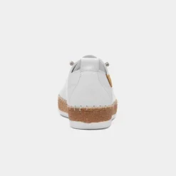 Lunar Evie Womens White Casual Leather Shoe
