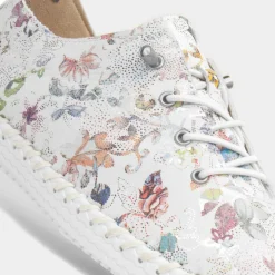 Lunar Exbury Womens White Leather Shoe
