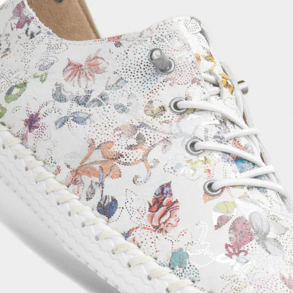 Lunar Exbury Womens White Leather Shoe