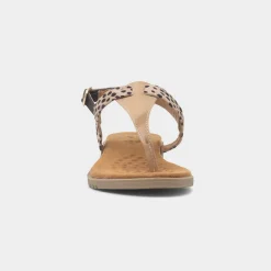 Lunar Gina Womens Beige Toe Post Sandal