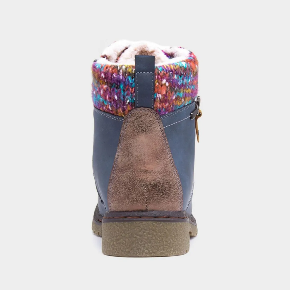 Lunar Jalapeno Womens Blue Ankle Boot