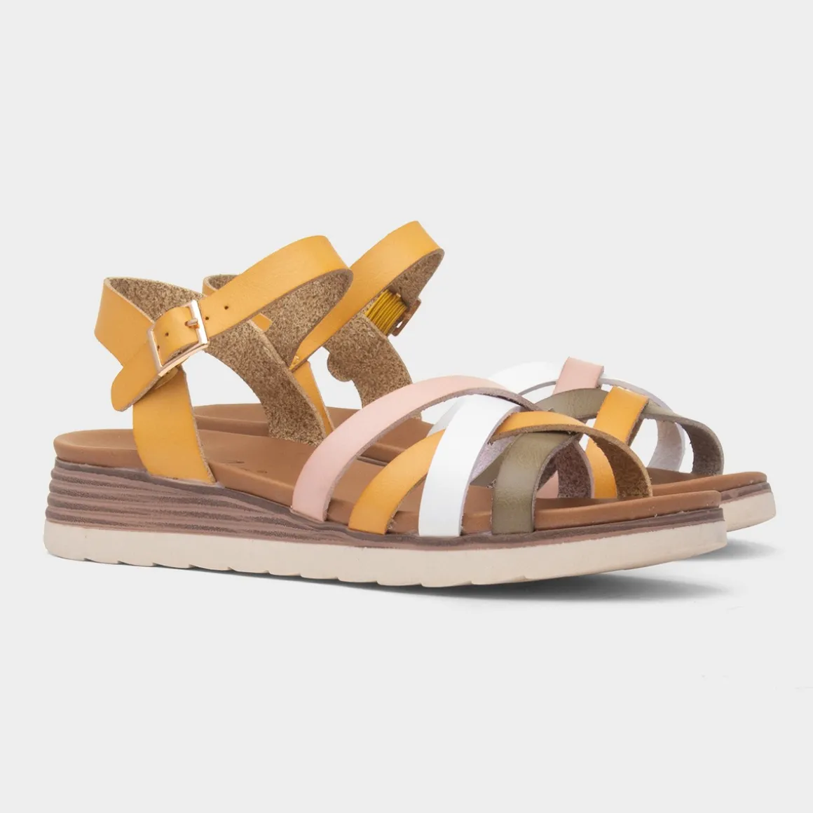 Lunar Karla Womens Mustard Strappy Sandal