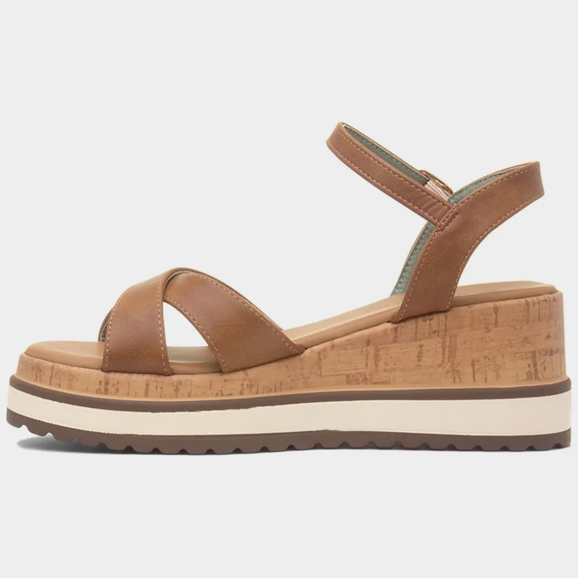 Lunar Libby Womens Tan Wedge Sandal