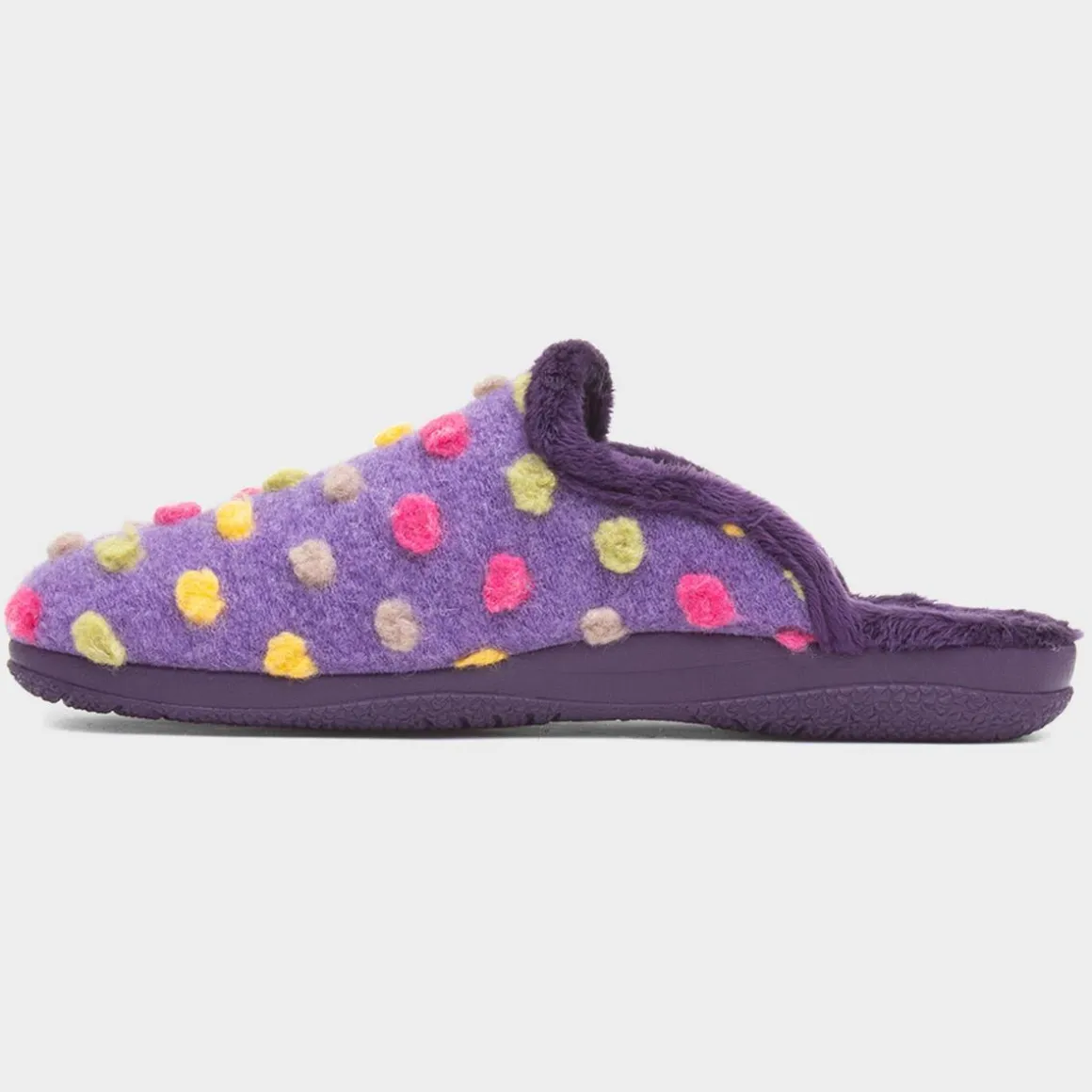 Lunar Montreal Womens Purple Polka Dot Slipper