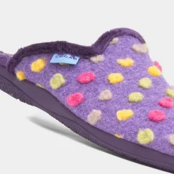 Lunar Montreal Womens Purple Polka Dot Slipper