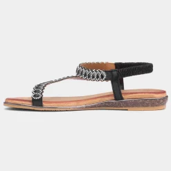 Lunar Novella Womens Black Sandal