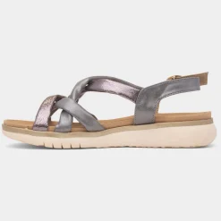 Lunar Roma Womens Pewter Strappy Sandal