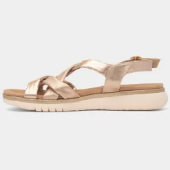 Lunar Roma Womens Rose Gold Strappy Sandal