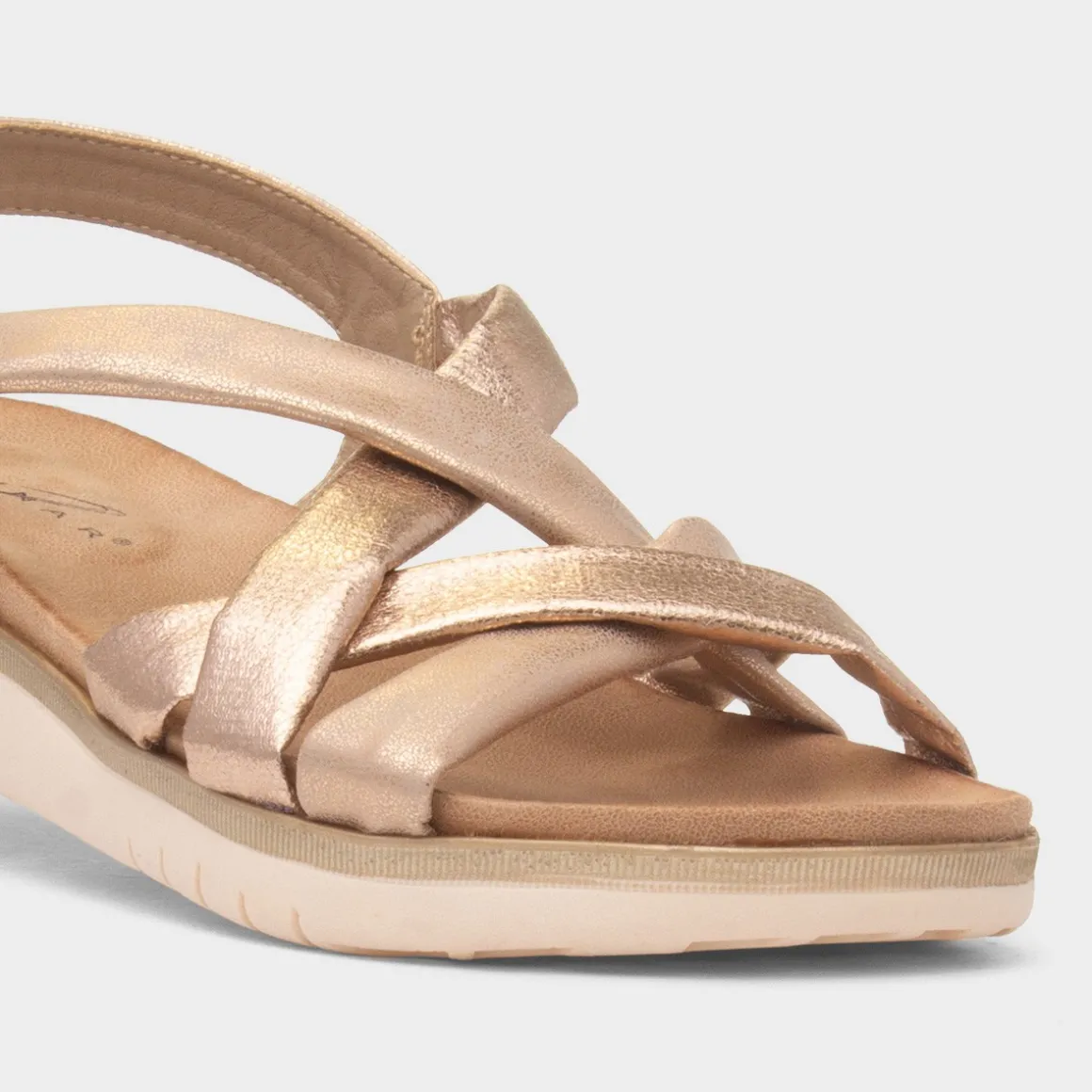 Lunar Roma Womens Rose Gold Strappy Sandal