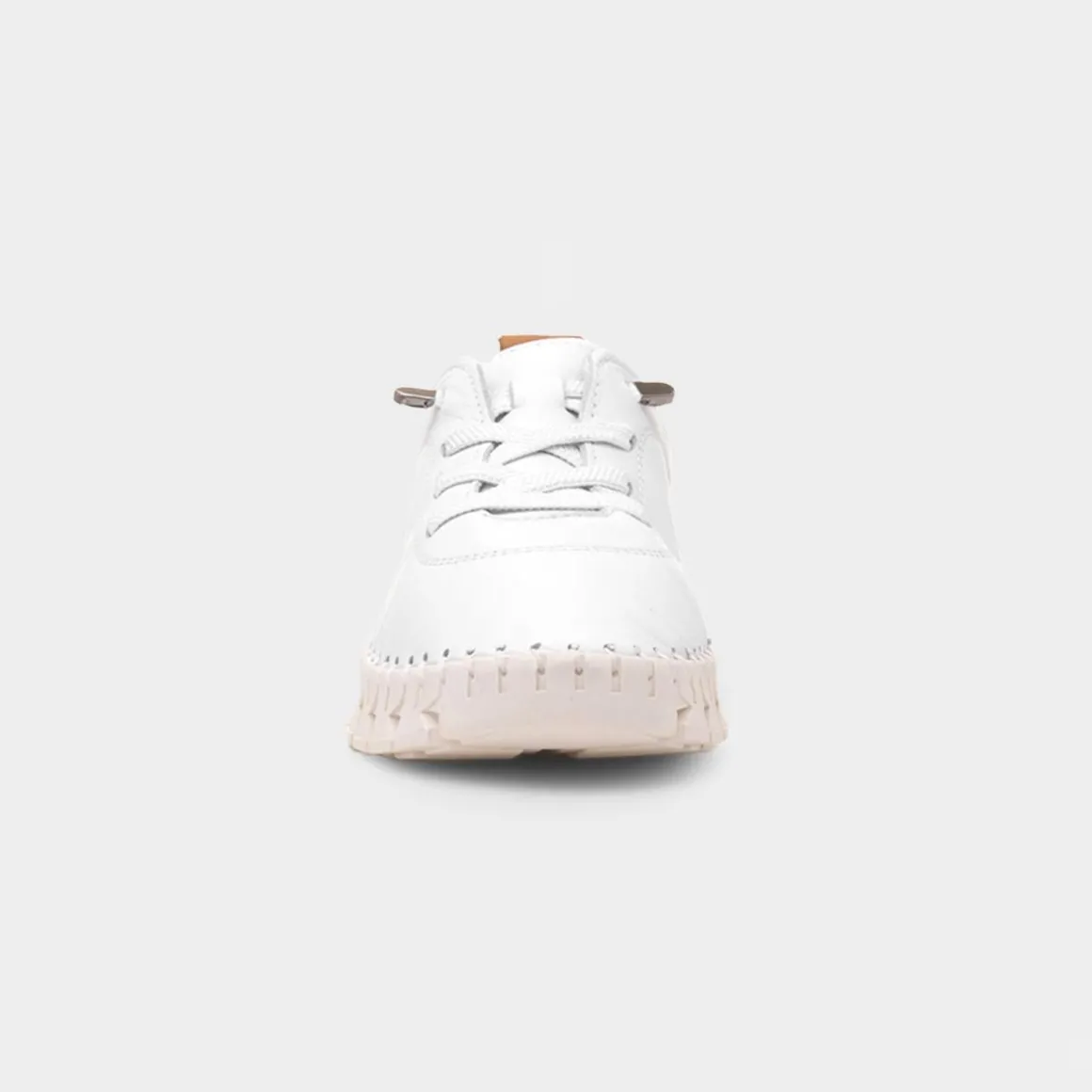 Lunar St Austell Womens White Leather Shoe