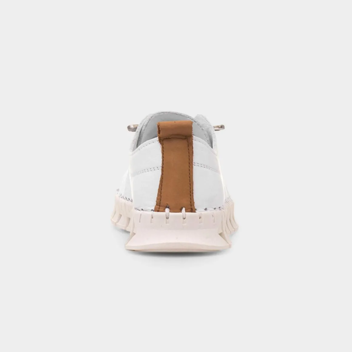 Lunar St Austell Womens White Leather Shoe