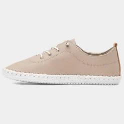 Lunar St Ives Womens Stone Leather Casual Shoe