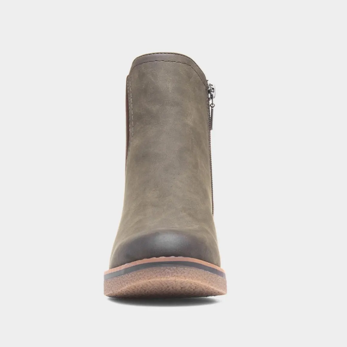 Lunar Tonia Womens Olive Ankle Boot