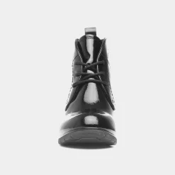 Marco Tozzi Womens Black Patent Heeled Boot