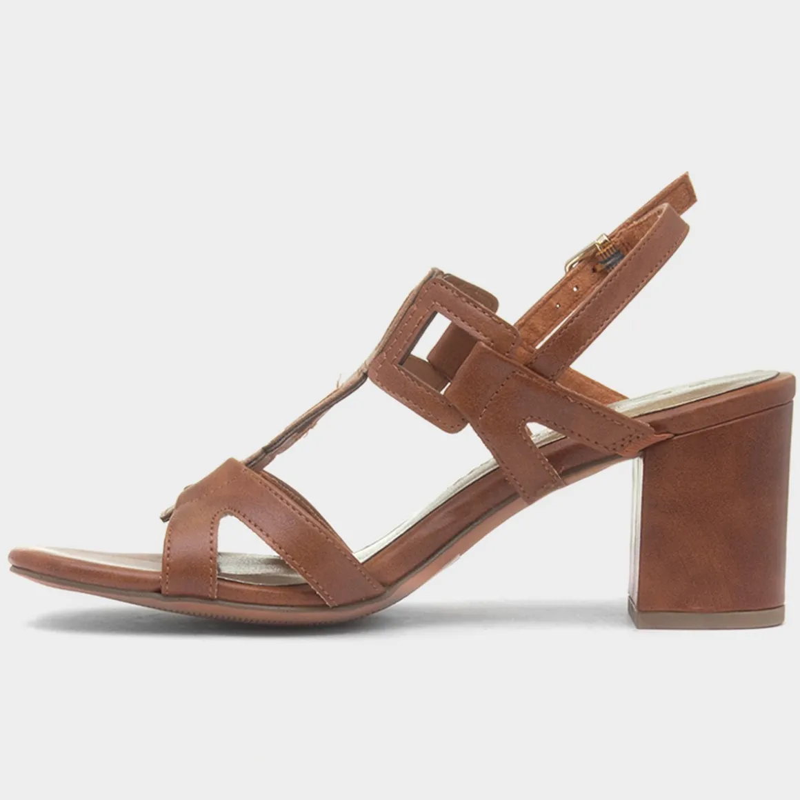 Marco Tozzi Womens Brown Vegan Heel