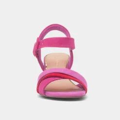 Marco Tozzi Womens Pink Buckle Heel