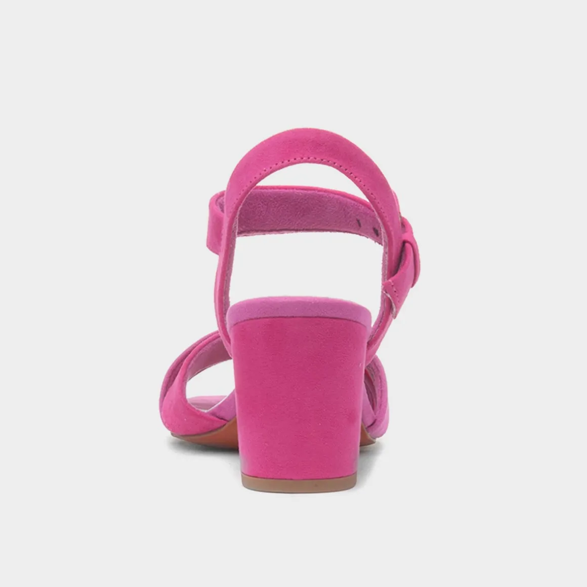 Marco Tozzi Womens Pink Buckle Heel