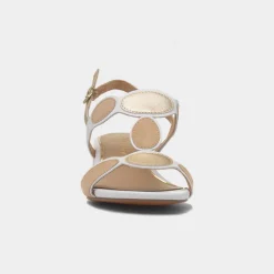 Marco Tozzi Womens White Vegan Heeled Sandal