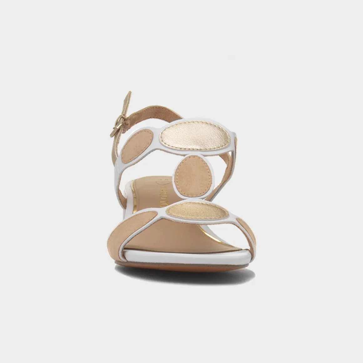 Marco Tozzi Womens White Vegan Heeled Sandal