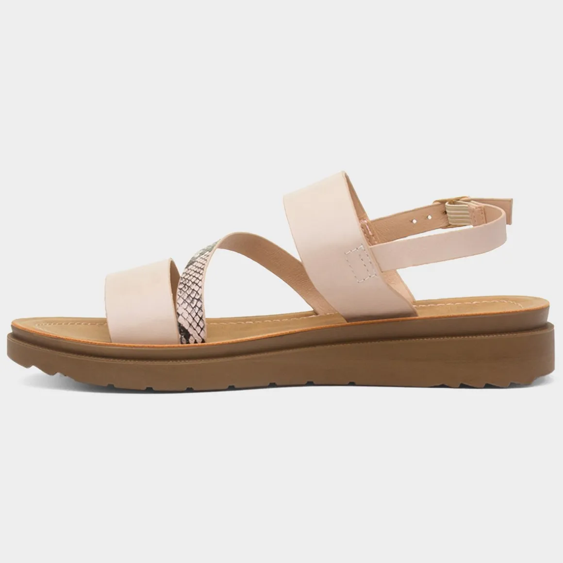 Maya Grace Eden Womens Blush Wider Fit Sandal