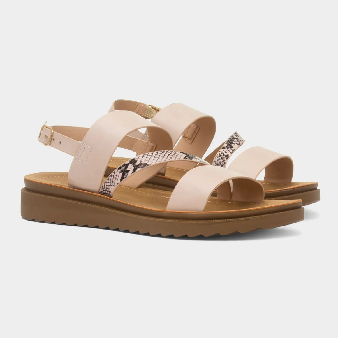 Maya Grace Eden Womens Blush Wider Fit Sandal