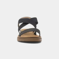 Maya Grace Marlene Womens Black Strappy Sandal
