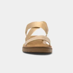 Maya Grace Marlene Womens Gold Strappy Sandal