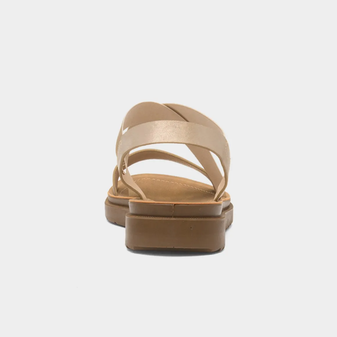 Maya Grace Marlene Womens Gold Strappy Sandal