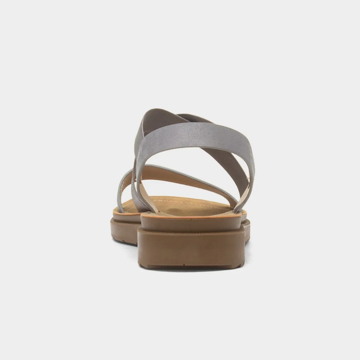 Maya Grace Marlene Womens Pewter Strappy Sandal