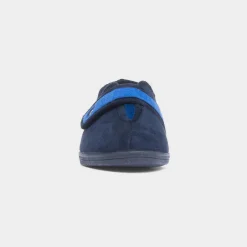 Mirak Andrea Womens Navy Easy Fasten Slipper