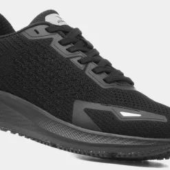 Osaga Apollo Mens Black Lace Up Trainer