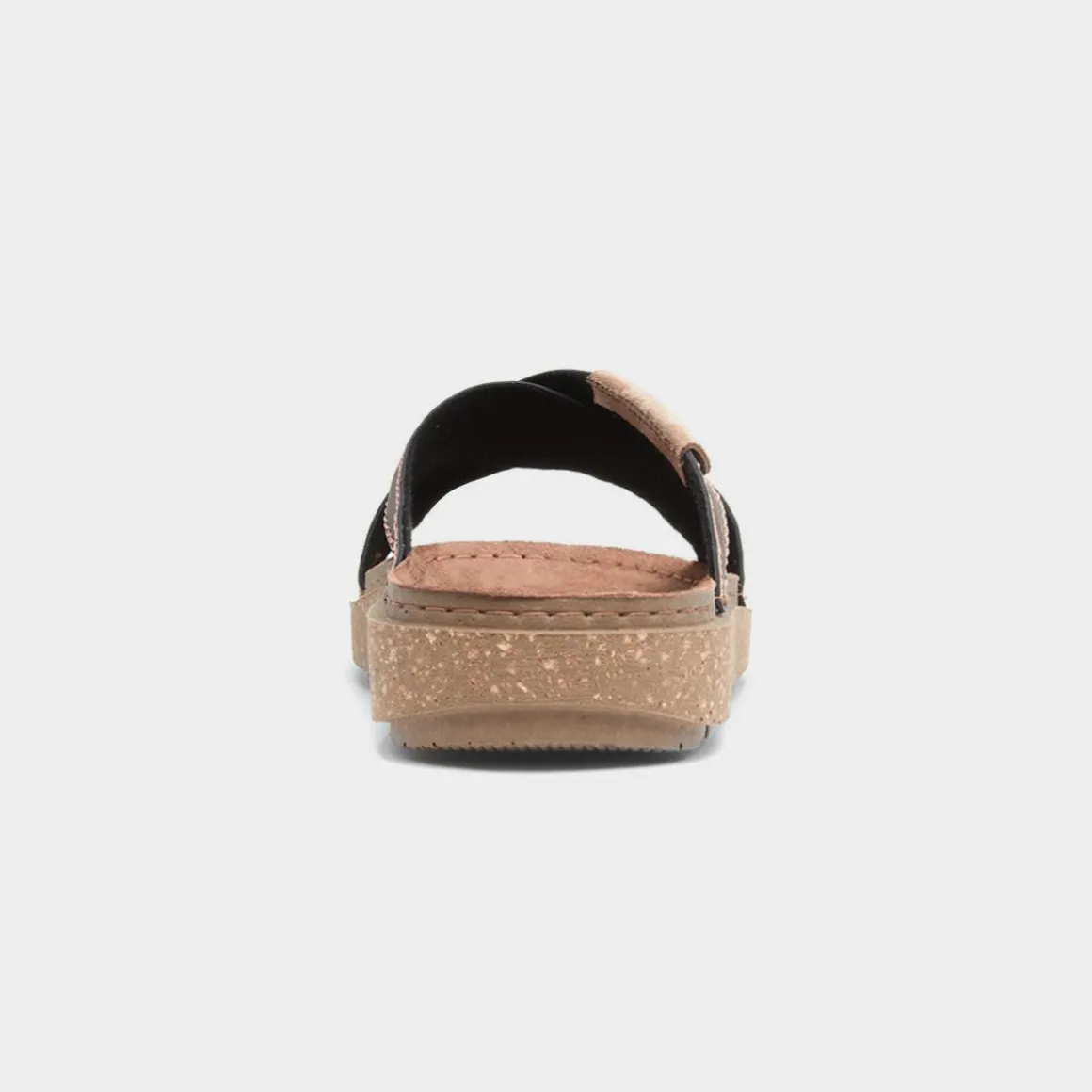 Osaga Aspect Mens Brown Cross Over Mule Sandal