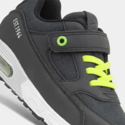 Osaga Barnes Kids Black Easy Fasten Trainer