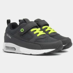 Osaga Barnes Kids Black Easy Fasten Trainer