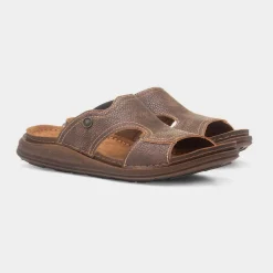 Osaga Buena Mens Brown Mule Sandal
