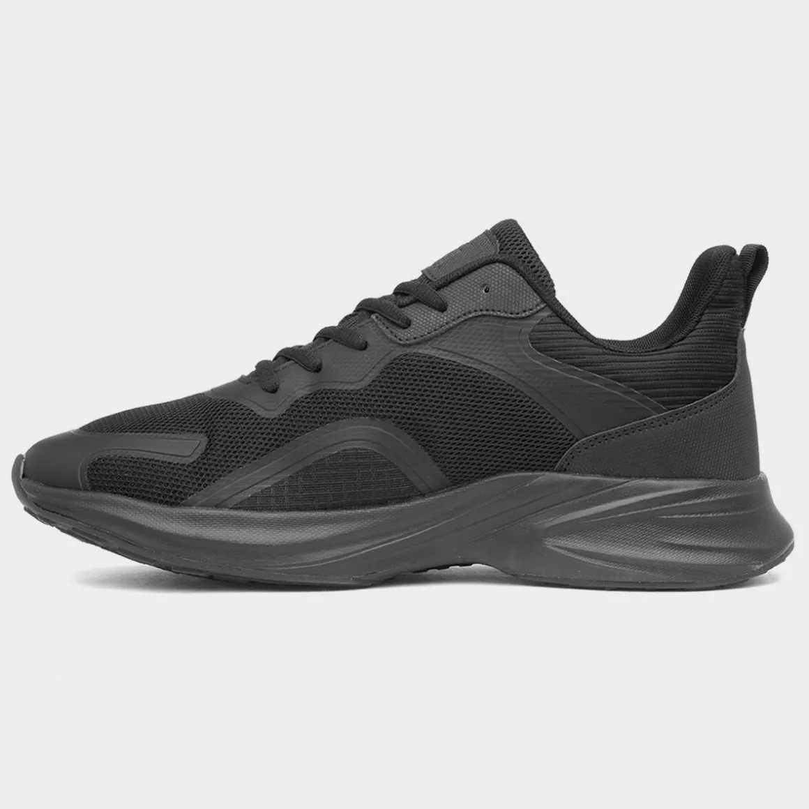 Osaga Callisto Mens Black Lace Up Trainer