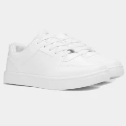 Osaga Gravitas Womens White Lace Up Trainer