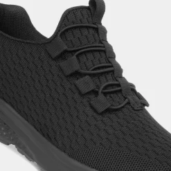 Osaga Lunar Womens Black Slip On Trainer