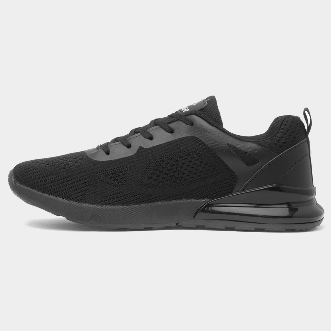 Osaga Magnitude Mens Black Lace Up Trainer