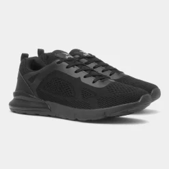 Osaga Magnitude Mens Black Lace Up Trainer