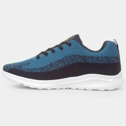 Osaga Neptune Mens Blue Lace Up Trainer