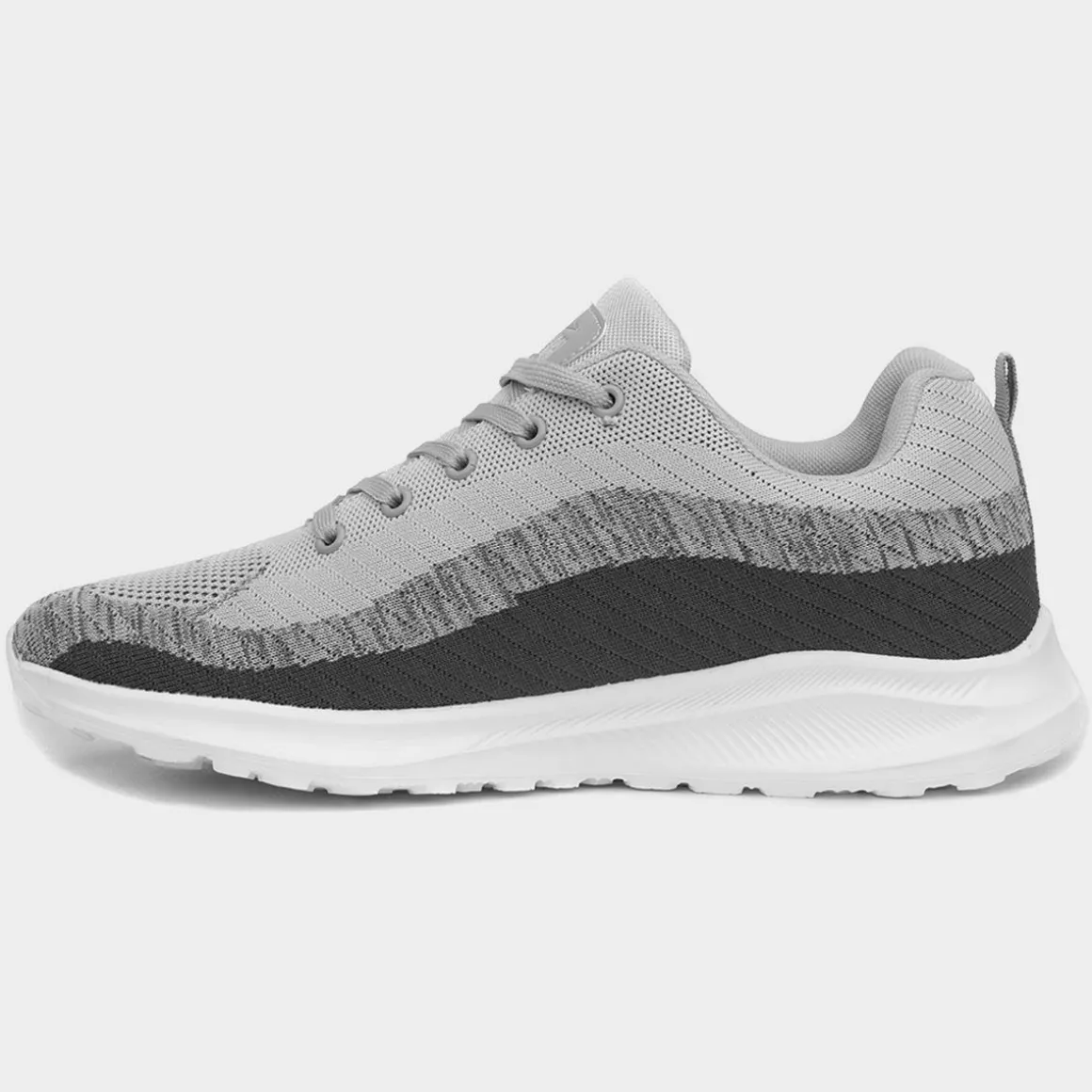 Osaga Neptune Mens Grey Lace Up Trainer