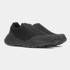 Osaga Nunez Mens Black Slip On Shoe