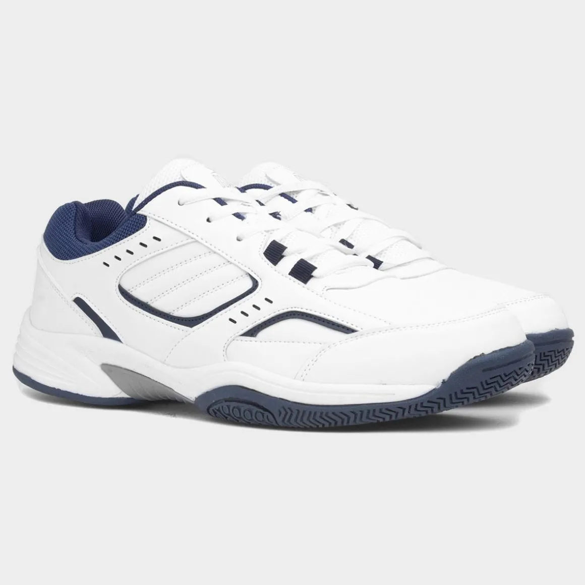 Osaga Orbit Mens White Lace Up Trainer