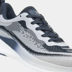 Osaga Peak Mens Grey & Navy Knitted Trainer
