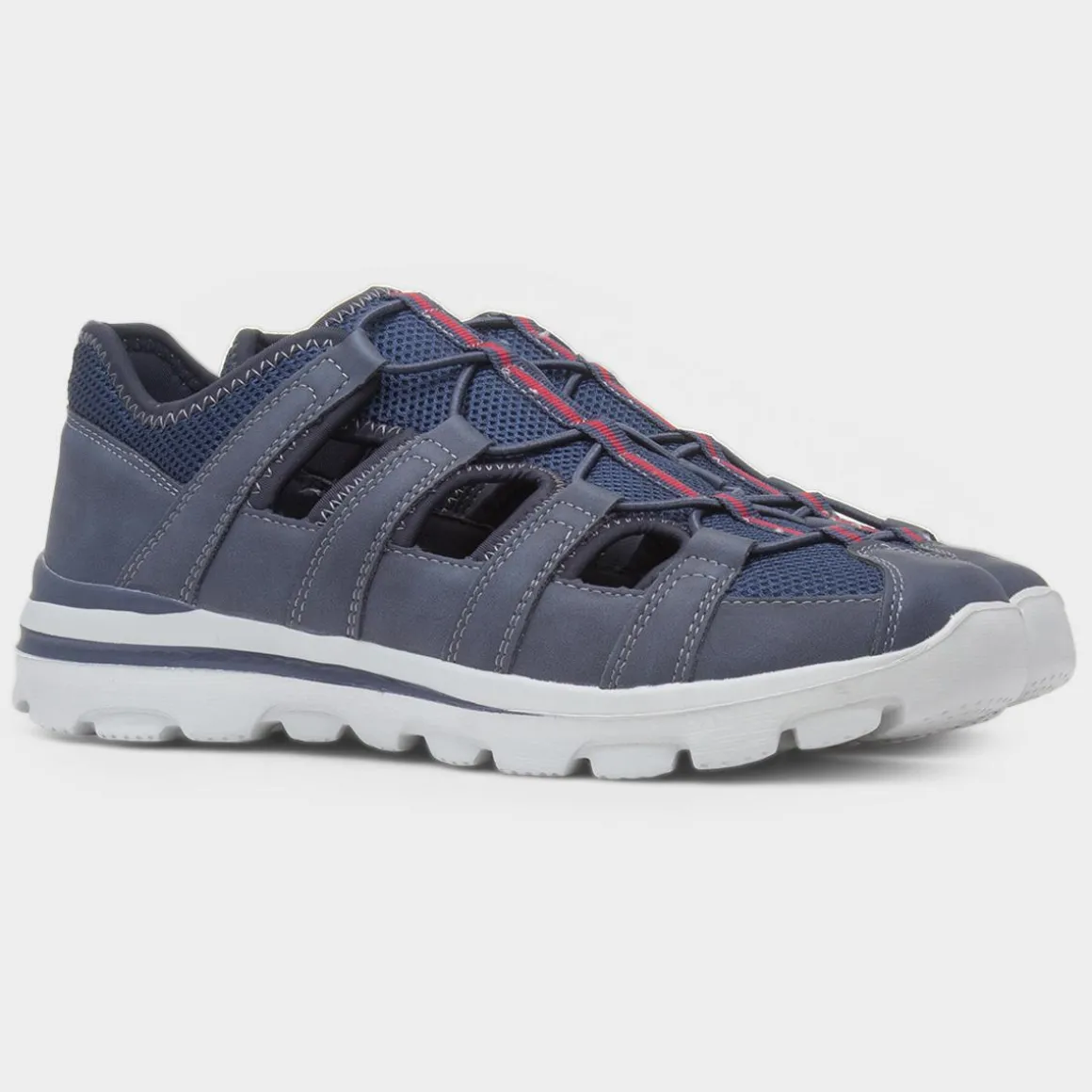 Osaga Rodney Mens Navy Fisherman Sandal
