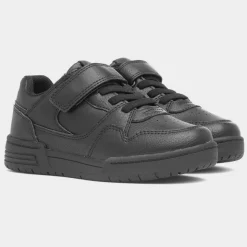 Osaga Ronaldo Kids Black Easy Fasten Shoe