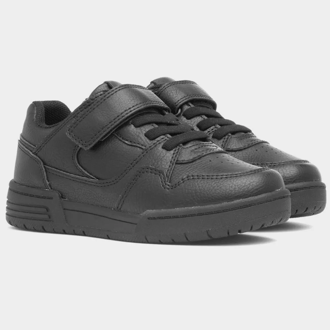 Osaga Ronaldo Kids Black Easy Fasten Shoe